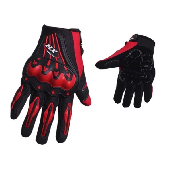 Windproof and thermal protective gloves, L size, red color
